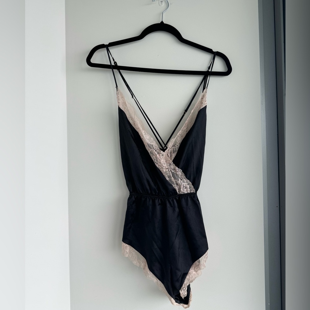 Black lace bodysuit